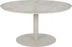Intratuin Intratuin 4-zits eettafel Sanne taupe D 140 H 75,5 cm aanbieding