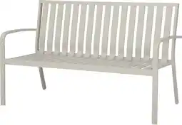 Intratuin Intratuin 2-zits tuinbank Sven taupe 68 x 150 x 90 cm aanbieding