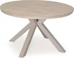 Intratuin Intratuin 4-zits eettafel Silva beige D 120 H 75 cm aanbieding