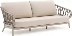 Intratuin Tierra Outdoor 3-zits loungebank Natal beige aanbieding