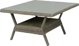 Intratuin Intratuin bijzettafel Samba grijs 110 x 110 x 63 cm aanbieding