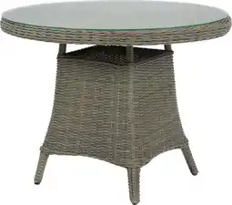 Intratuin Intratuin 4-zits eettafel Samba grijs aanbieding