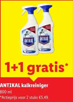 Lidl Antikal kalkreiniger aanbieding