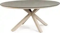 Intratuin Tierra Outdoor 4-zits eettafel Oblong beige 200 x 110 x 75 cm aanbieding