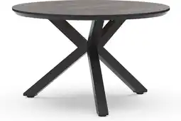 Intratuin Tierra Outdoor 4-zits eettafel Orbital antraciet D 120 H 75 cm aanbieding