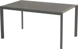 Intratuin Hartman 4-zits eettafel California grijs 149 x 89 x 74 cm aanbieding