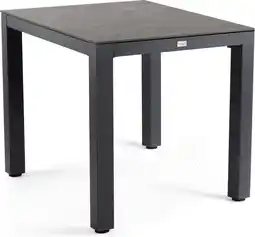 Intratuin Tierra Outdoor 2-zits eettafel Briga zwart / forest grey 80 x 80 x 77,3 cm aanbieding