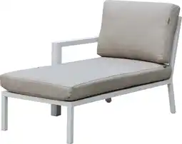 Intratuin Intratuin loungebank chaise longue rechts Milo wit aanbieding
