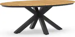 Intratuin Tierra Outdoor 4-zits eettafel Oblong antraciet 200 x 110 x 75 cm aanbieding
