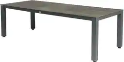 Intratuin Tierra Outdoor eettafel Briga donkergrijs / forest grey 240 x 100 x 73 cm aanbieding