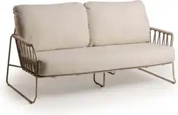 Intratuin Tierra Outdoor 2-zits loungebank Rivera beige aanbieding