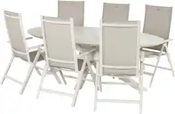 Intratuin Hartman 6-zits diningset Xander met Aruba wit aanbieding