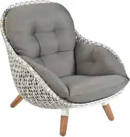 Intratuin Tierra Outdoor loungestoel Prince grijs / wit aanbieding