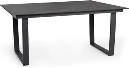 Intratuin Tierra Outdoor eettafel Liv grijs 150 x 90 x 70 cm aanbieding