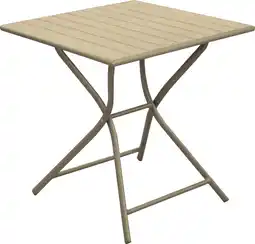 Intratuin Intratuin 2-zits klaptafel Emily beige 70 x 70 x 74 cm aanbieding