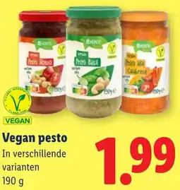 Lidl Vegan pesto aanbieding