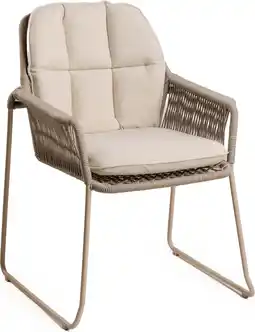 Intratuin Tierra Outdoor eettafelstoel Rivera beige aanbieding