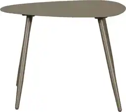 Intratuin WOOOD bijzettafel Aivy taupe 68 x 51 x 50 cm aanbieding