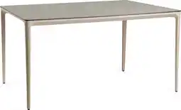 Intratuin Tierra Outdoor 4-zits eettafel Elegante beige 160 x 90 x 74 cm aanbieding