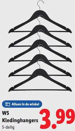 Lidl W5 Kledinghangers aanbieding