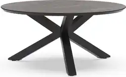 Intratuin Tierra Outdoor 6-zits eettafel Omnigo antraciet D 150 H 73 cm aanbieding