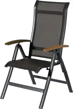 Intratuin Hartman verstelbare standenstoel Alice antraciet / donker teak aanbieding