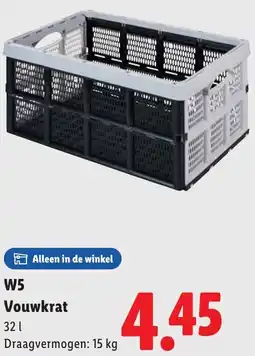 Lidl W5 Vouwkrat aanbieding