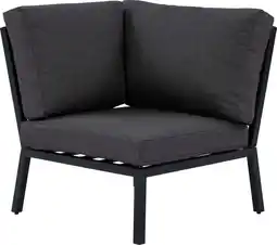 Intratuin Intratuin loungebank hoekstuk Milo zwart aanbieding