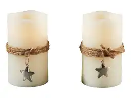 Lidl LIVARNO home LED-waskaarsen (Touw en ster, 2 stuks) aanbieding