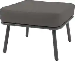 Intratuin Intratuin hocker Iris antraciet 58 x 58 x 30 cm aanbieding