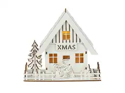 Lidl LIVARNO home Kerstdorp met figuren (Huis met sneeuwpop) aanbieding