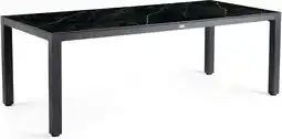 Intratuin Tierra Outdoor 6-zits eettafel Briga antraciet / marble 240 x 100 x 75 cm aanbieding