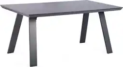 Intratuin Tierra Outdoor eettafel Pedro antraciet 160 x 90 x 72 cm aanbieding