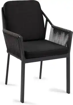 Intratuin Tierra Outdoor eettafelstoel Liv zwart aanbieding