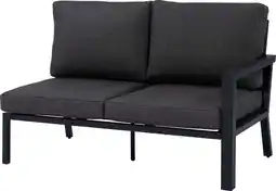 Intratuin Intratuin 2-zits loungebank links Milo zwart aanbieding