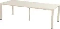 Intratuin Hartman 6-zits eettafel Kyra beige 240 x 100 x 75 cm aanbieding