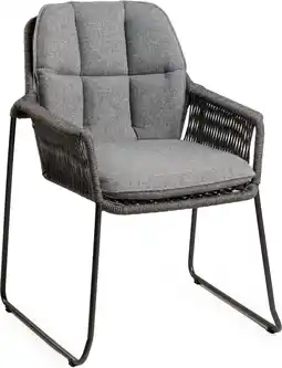 Intratuin Tierra Outdoor eettafelstoel Rivera zwart aanbieding