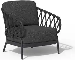 Intratuin Tierra Outdoor loungestoel Natal zwart aanbieding