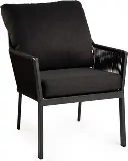 Intratuin Tierra Outdoor eettafelstoel Liv zwart aanbieding