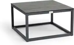 Intratuin Tierra Outdoor loungetafel Rio antraciet 60 x 60 x 35 cm aanbieding