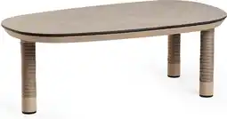 Intratuin Tierra Outdoor loungetafel Camel beige 104 x 60 x 34,5 cm aanbieding