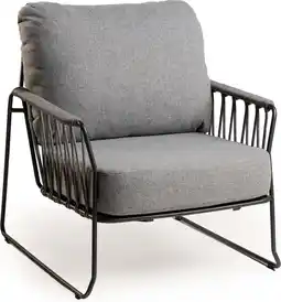 Intratuin Tierra Outdoor loungestoel Rivera zwart aanbieding