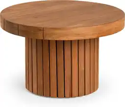 Intratuin Tierra Outdoor bijzettafel Marapa naturel D 50 H 45 cm aanbieding