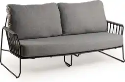 Intratuin Tierra Outdoor 2-zits loungebank Rivera zwart aanbieding