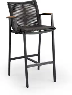 Intratuin Tierra Outdoor barstoel Foxx antraciet aanbieding