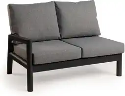 Intratuin Tierra Outdoor 2-zits loungebank rechts Sevilla zwart aanbieding