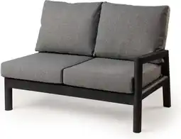 Intratuin Tierra Outdoor 2-zits loungebank links Sevilla zwart aanbieding