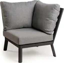 Intratuin Tierra Outdoor loungebank hoekstuk Sevilla zwart aanbieding