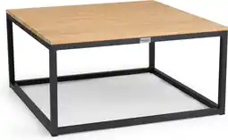 Intratuin Tierra Outdoor loungetafel Rio antraciet / teak 80 x 80 x 40 cm large aanbieding