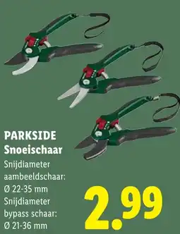 Lidl Parkside Snoeischaar aanbieding